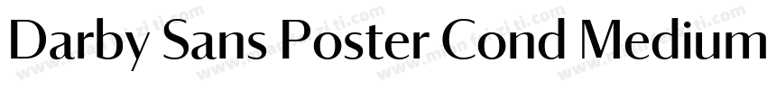 Darby Sans Poster Cond Medium字体转换